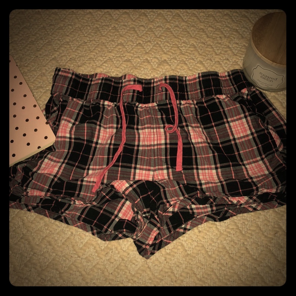 Pink and Black Pajama Bottoms